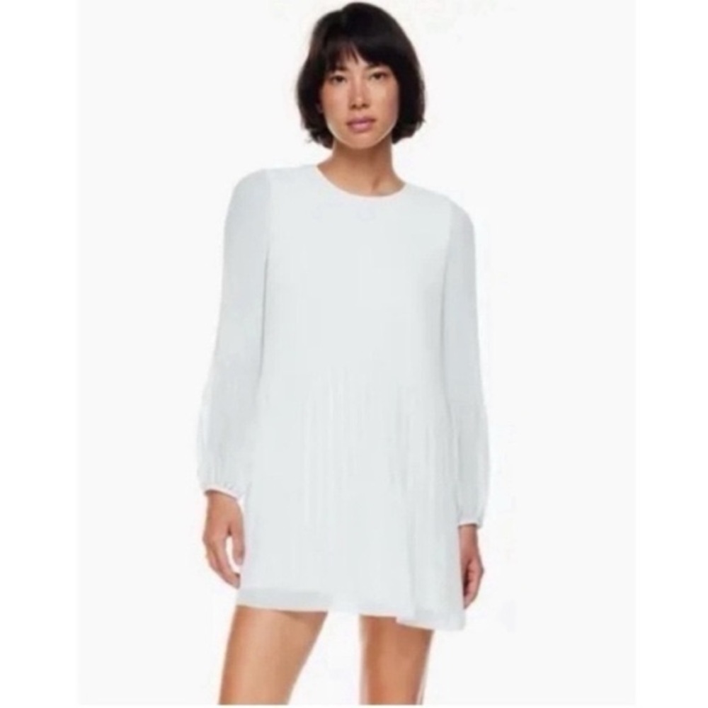 Aritzia Wilfred Daydreamer Mini Dress in Frozen Grey